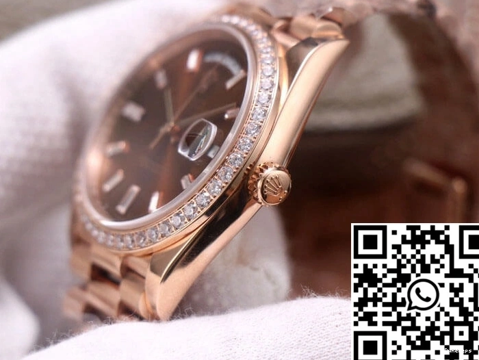 Day-Date EW Color Diamond Dial Rolex M228345RBR-0006 Chocolate Factory 0404